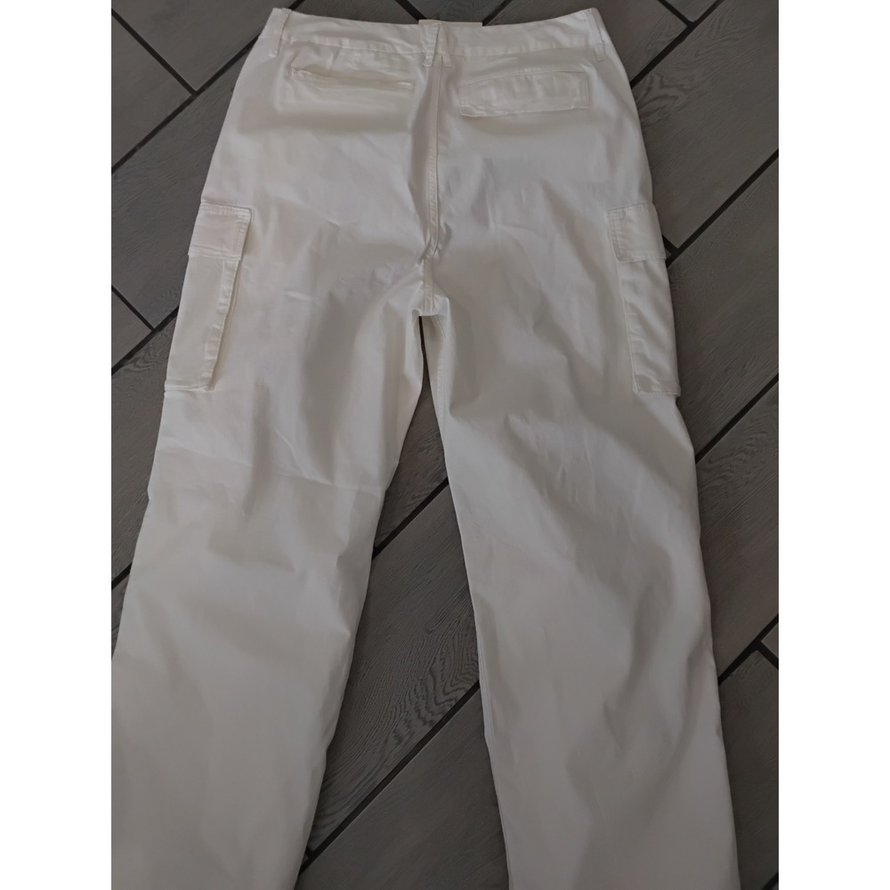 Good American Ivory White Cargo Parachute Pants Bungee Hem Size 8/29 NWT - Picture 5 of 6